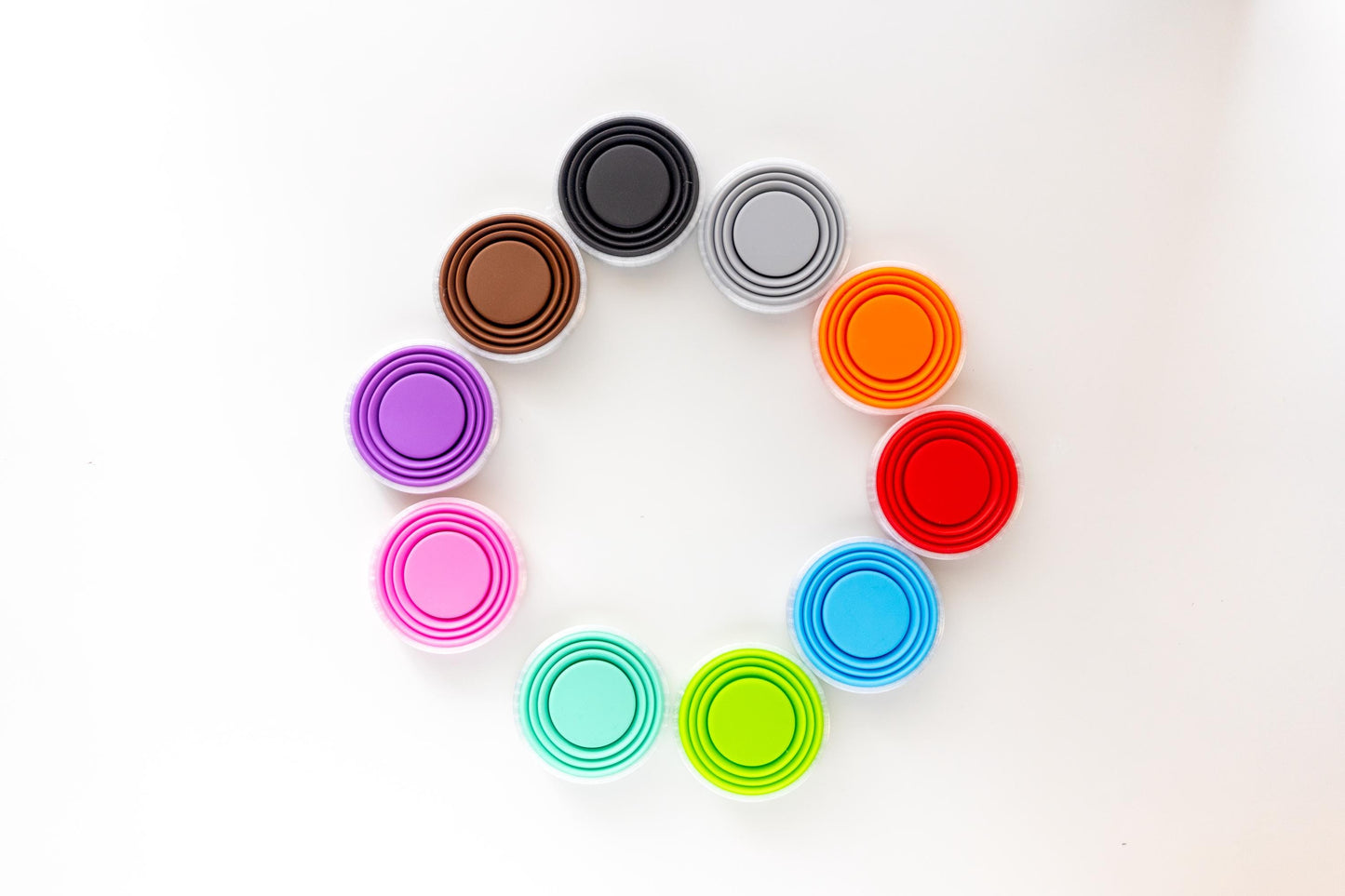 Collapsible  Water Cup with Splash Cover