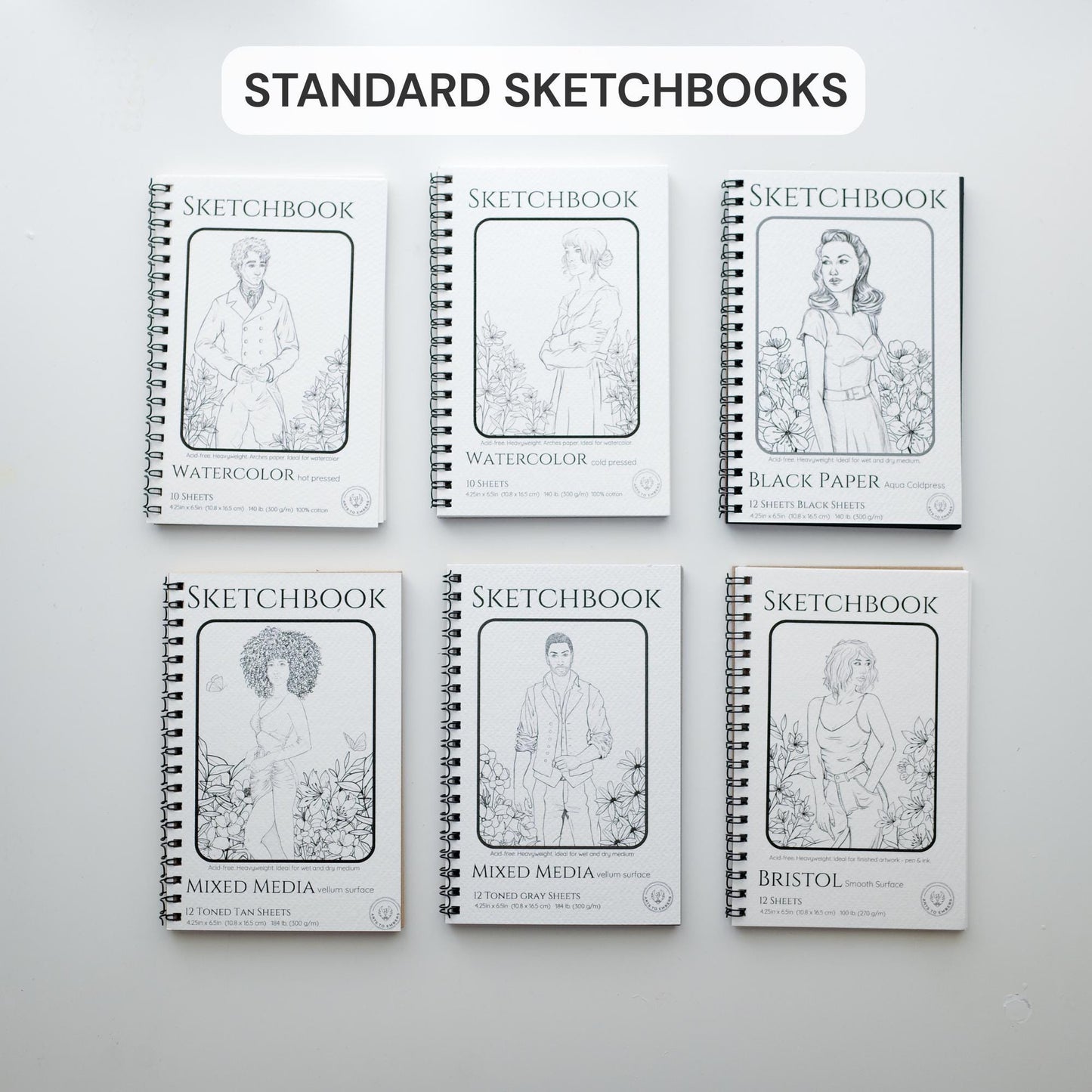 Standard Sketchbook 4.25" x 6.5"